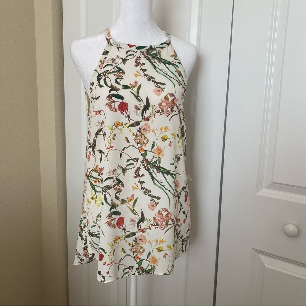 Zara Woman Halter Top Multicolor Floral Size Small